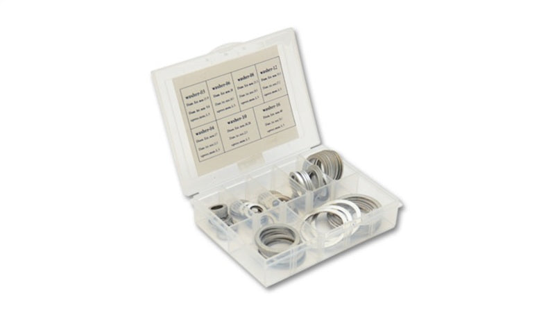 Vibrant Performance Aluminum Crush Washers Set - 10-Pack for Automotive Adapter Fittings