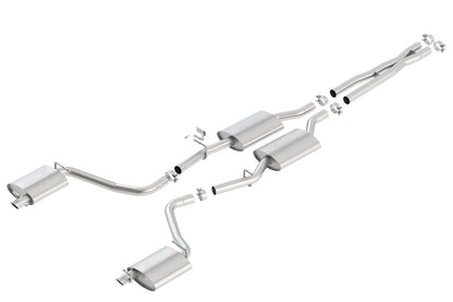Borla ATAK Cat-Back Exhaust System for 2015-2022 Chrysler 300 and Dodge Charger 3.6L V6 with Factory Bezel