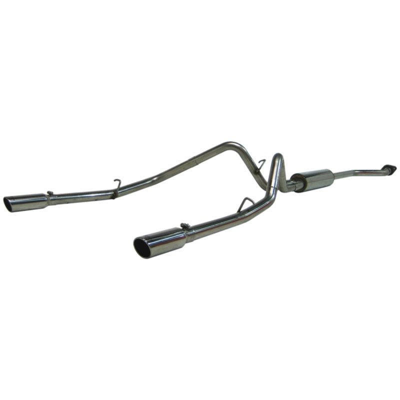 MBRP Armor Plus Series Cat Back Exhaust System for Chevy/GMC 1500 – 2.5 Inch Dual Split Rear Exit with T409 Stainless Steel Construction