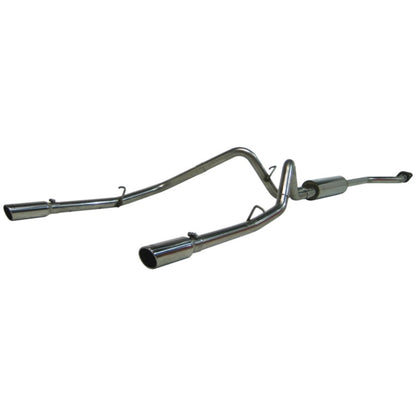 MBRP Armor Plus Series Cat Back Exhaust System for Chevy/GMC 1500 – 2.5 Inch Dual Split Rear Exit with T409 Stainless Steel Construction