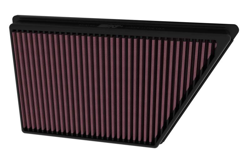 K&N Engineering 33-3185 High-Flow Drop-In Air Filter for 2024 Ford Ranger 2.0L L4 Diesel