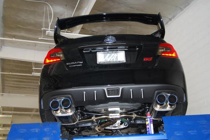 Invidia Q300 Twin Outlet Rolled Titanium Exhaust for 2015-2016 Subaru WRX/STI