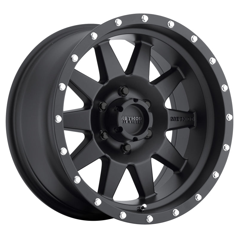 Method MR301 17x8.5 Inch Matte Black Wheel with +25mm Offset and 6x5.5 Bolt Pattern