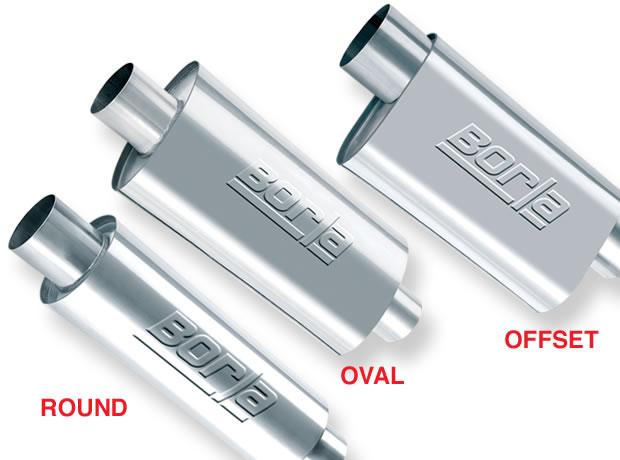 Borla XR-1 Sportsman Shorty Racing Muffler with 3.5-inch Inlet/Outlet – Compact 8-inch Length Exhaust Solution