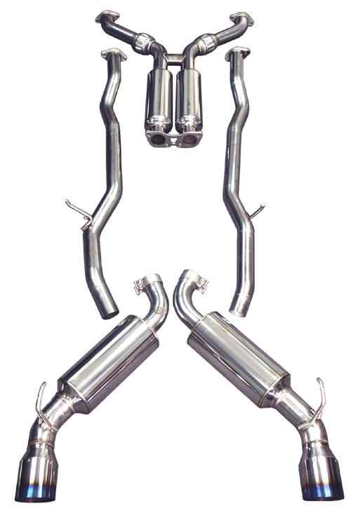 Injen 08-13 Infiniti G37 V6 3.7L RWD Coupe Only 76mm Stainless Steel Exhaust w/ Titanium Tips