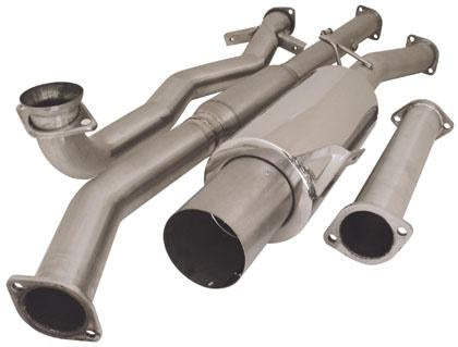 Turbo XS Axle Back Muffler Assembly for 2002-2007 Subaru WRX/STi with 4-Inch Polished Stainless Tip