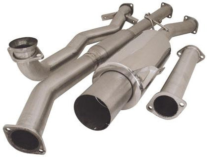 Turbo XS Axle Back Muffler Assembly for 2002-2007 Subaru WRX/STi with 4-Inch Polished Stainless Tip