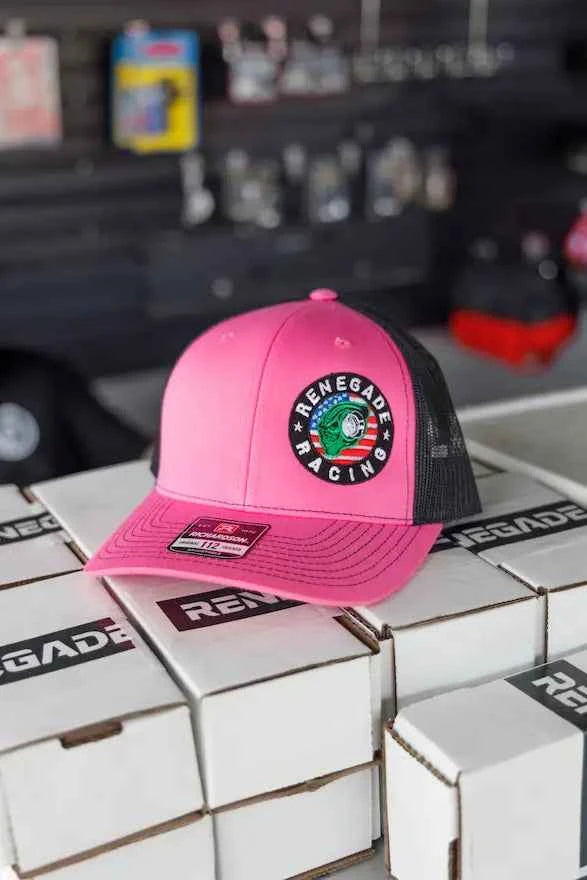 Renegade Racing Pink & Black Snapback – Richardson 112